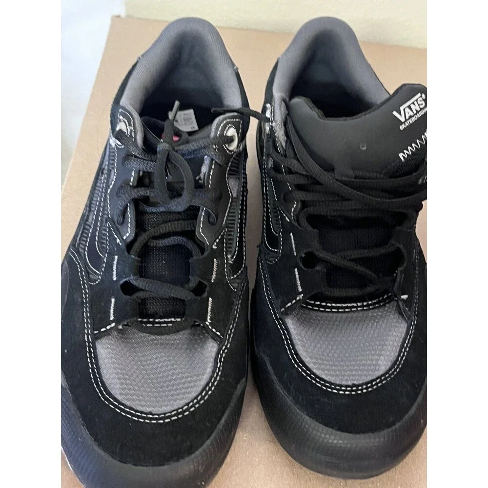 Vans Skate Wayvee Shoe Mens Size US 11 Black Skateboard Sneakers Popcush EUC